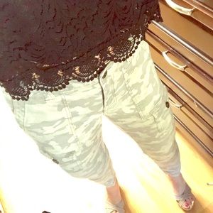 Camo obsessed!  Straight leg cargo pants.